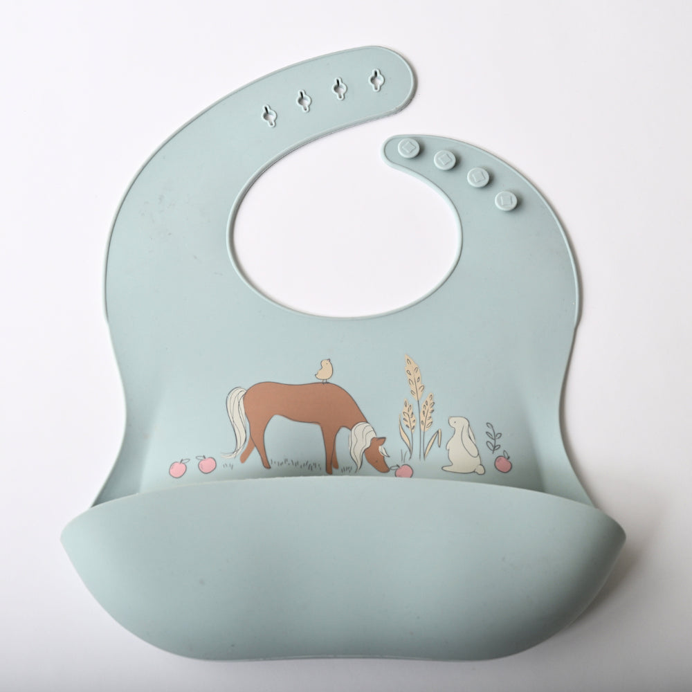 Tiny Orchard Baby Silicone Bib - BUNNY